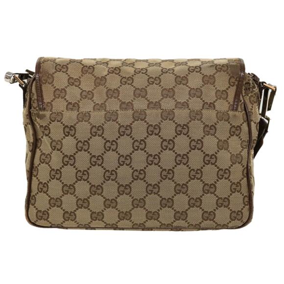 GUCCI GG Canvas Shoulder Bag Beige - Picture 3 of 13